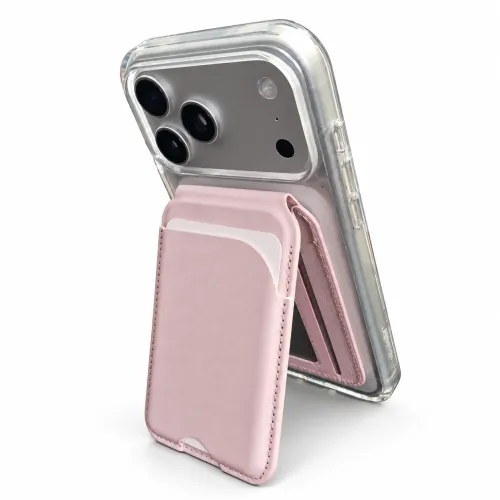 MagSafe Uyumlu Döner Standlı Manyetik Kartlık - Karpix Deri Ürünleri