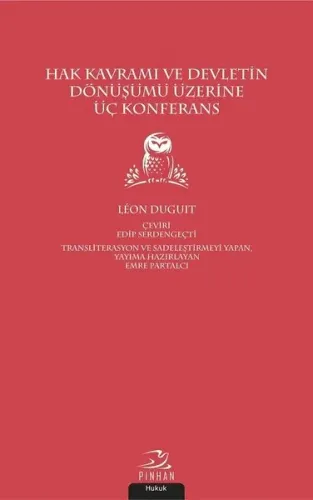 Hak Kavramı ve Devletin Dönüşümü Üzerine Üç Konferans