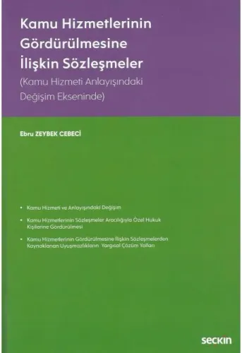 Kamu Hizmetlerinin Gördürülmesine İlişkin Sözleşmeler