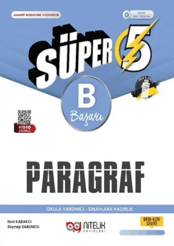Nitelik Yayınları 5. Sınıf Paragraf Süper B Soru Kitabı