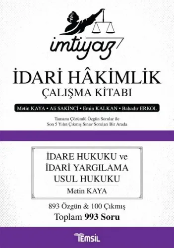 İdari Hakimlik Çalışma Kitabı İdare Hukuku Ve İdari Yargılama Usul Hukuku