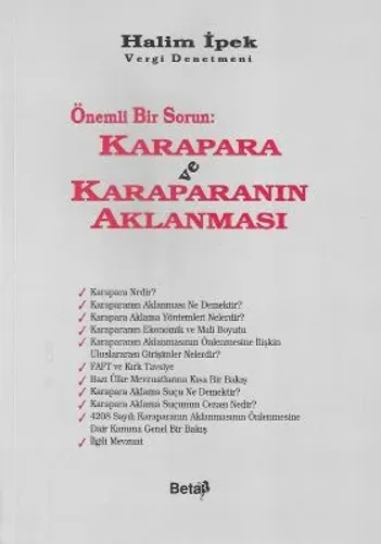 Önemli Bir Sorun Karapara ve Karaparanın Aklanması