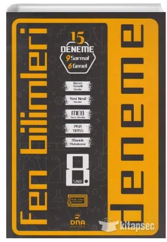 DNA YAYINLARI 8.SINIF LGS Fen Bilimleri 15 li Deneme