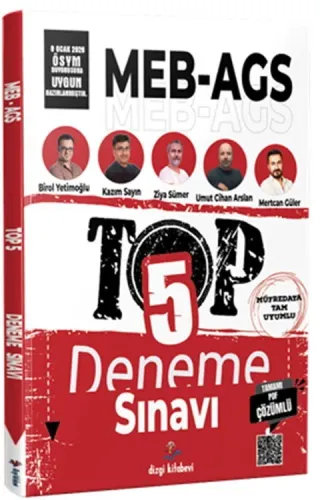 Dizgi Kitap Yayınları 2026 MEB AGS TOP 5 Tamamı PDF Çözümlü Fasiküller