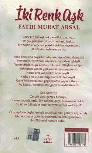 İki Renk Aşk Fatih Murat Arsal Ephesus Yayınları %52 indirimli