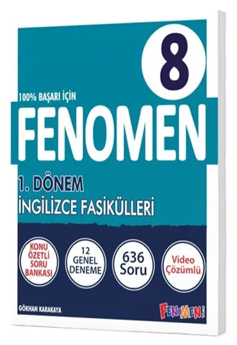 Fenomen Okul Yayınları 8. Sınıf İngilizce 1. Dönem Fasikülleri