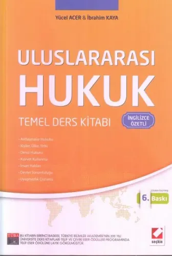 Uluslararası Hukuk Temel Ders Kitabı ( İngilizce Özetli )