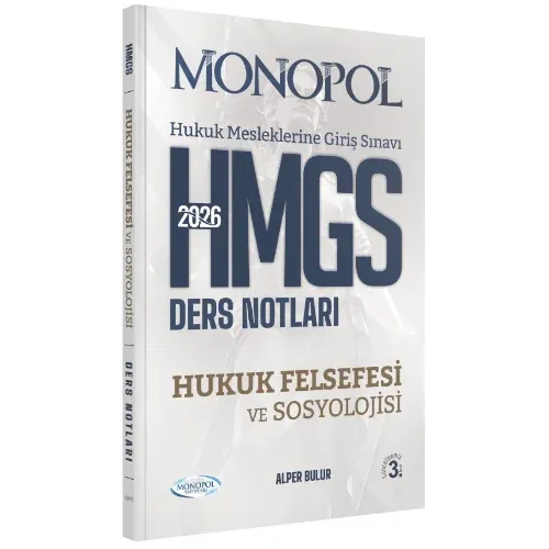 HMGS Hukuk Felsefesi ve Sosyolojisi Ders Notları
