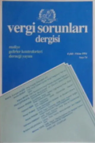 Vergi Sorunları Dergisi 1994/74