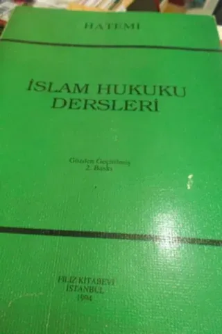 İslam Hukuku Dersleri
