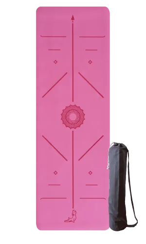 Focus Series 4.1 mm Pembe Doğal Kauçuk Kaydırmaz Yoga Matı
