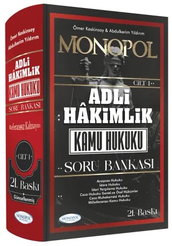 Monopol Yayınları 2025 Adli Hakimlik Kamu Hukuku Soru Bankası