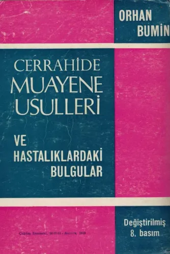 Cerrahide Muayene Usulleri Orhan Bumin Çağdaş %41 indirimli