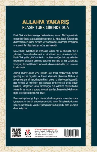 Allah’a Yakarış: Klasik Türk Şiirinde Dua Cumali Tekin Allah’a Yakarış: Klasik Türk Şiirinde Dua Cumali Tekin