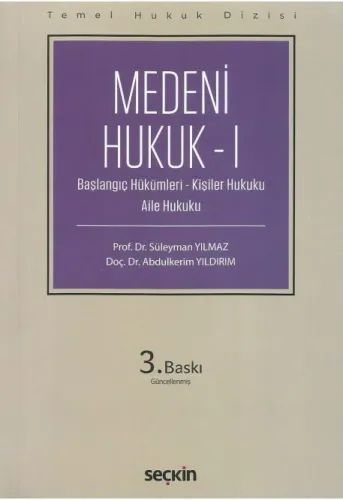 Medeni Hukuk – I