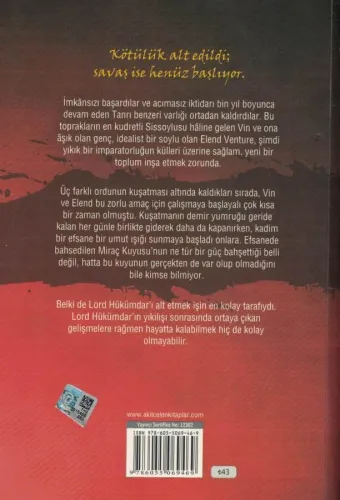 Kuşatma Brandon Sanderson Akılçelen Kitaplar %48 indirimli