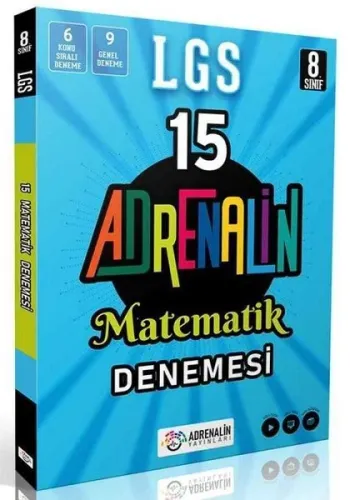 Adrenalin Yayınları 8. Sınıf LGS Matematik 15 Branş Denemesi