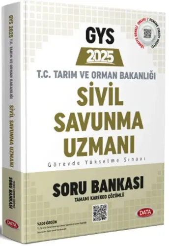 Data Yayınları 2025 GYS Tarım ve Orman Bakanlığı Sivil Savunma Uzmanı Soru Bankası