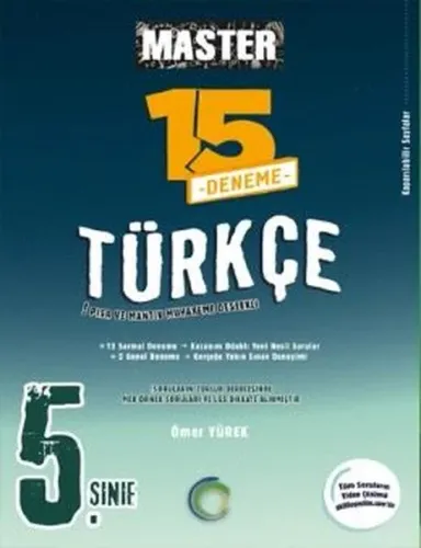 Okyanus Yayınları 5. Sınıf Türkçe Master 15 Deneme