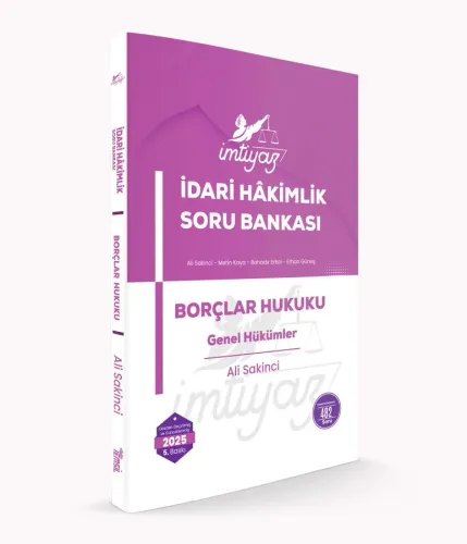 İMTİYAZ Borçlar Hukuku Genel Hükümler Soru Bankası