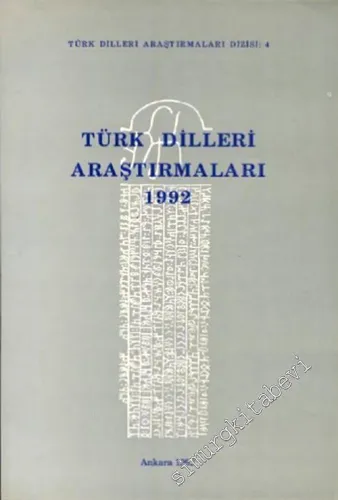 Türk Dilleri Araştırmaları 1992 = Researches in Turkic Languages 1992 -       Cilt: 2