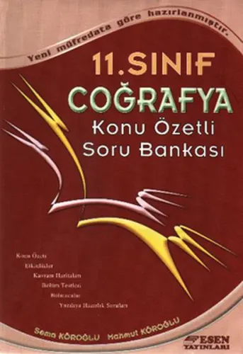 Esen Yayınları 11. Sınıf Coğrafya Konu Özetli Soru Bankası Esen
