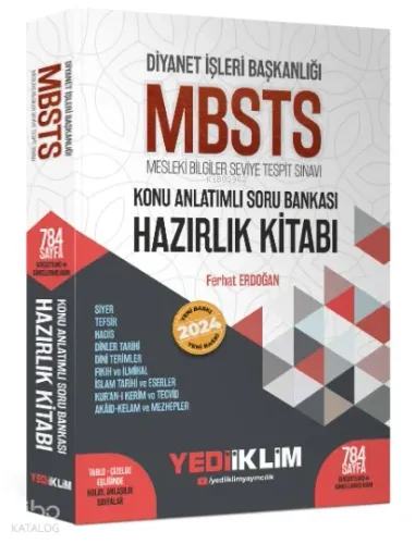 2024 Diyanet İşleri Başkanlığı MBSTS Konu Anlatımlı Soru Bankası Hazırlık Kitabı