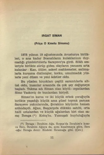 Irgat Siman (Ciltli) İvo Andriç Cem Yayınevi %33 indirimli