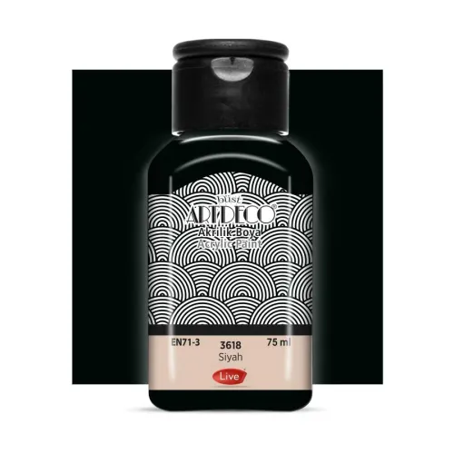 Artdeco Akrilik Boya 75ml Siyah 3618