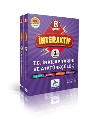 8. Sınıf İnteraktif T.C. İnkılap Tarihi Ve Atatürkçülük Soru Kütüphane