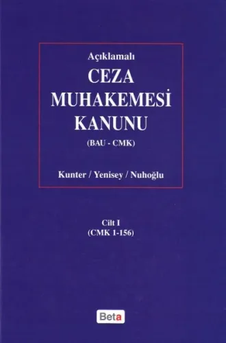 Ceza Muhakemesi Kanunu Cilt 1