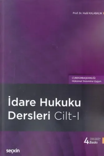 İdare Hukuku Dersleri Cilt - 1