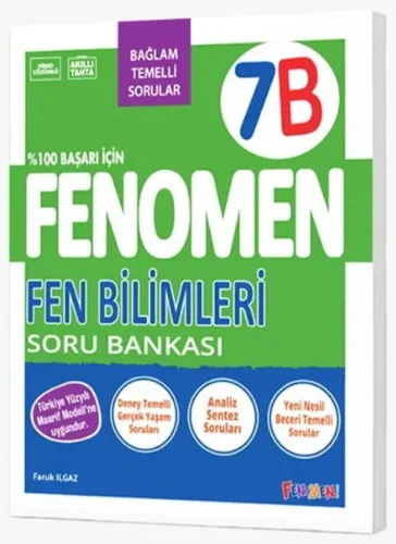 Fenomen 7. Sınıf Fen Bilimleri Soru Bankası B