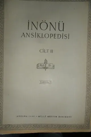 İnönü Ansiklopedisi Cilt II Fasikül 15