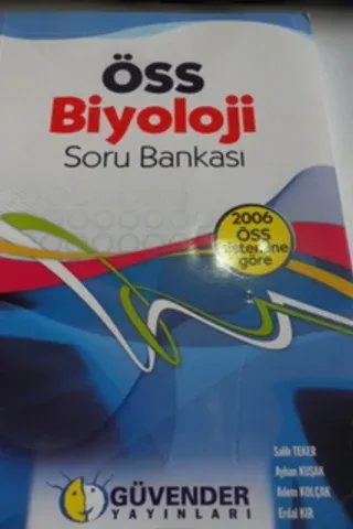 ÖSS Biyoloji Soru Bankası (İkinci El)