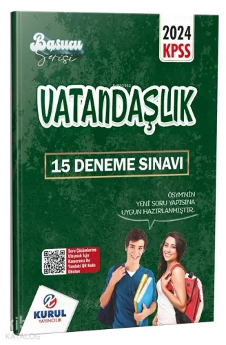 Kurul Yayıncılık KPSS Başucu Serisi Vatandaşlık Çözümlü 15 Deneme Sınavı