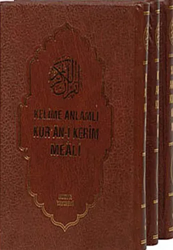 Kelime Anlamlı Kur'an-ı Kerim Meali (3 Kitap Takım ) (Ciltli)