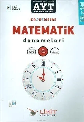 Limit Yayınları AYT Matematik Kronometre 15 X 40 Denemeleri