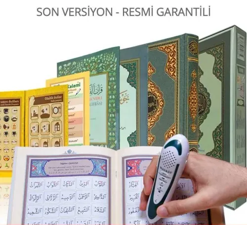 Hayrat Kuran Kalemi Kuran Okuyan Kalem Kuran (Yeşil-Rahle Boy-Lüks Kut