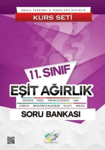 FDD 11. Sınıf Eşit Ağırlık Soru Bankası Kurs Seti - ÖZEL SERİ