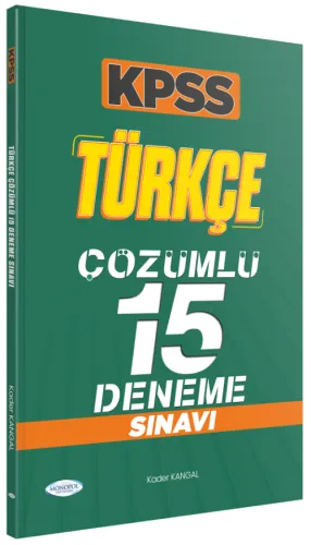 Monopol Yayınları KPSS Türkçe 15 Deneme Çözümlü