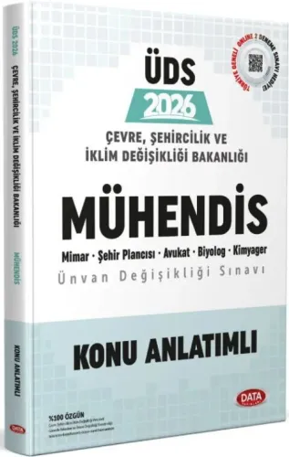 Data Yayınları 2026 Çevre, Şehircilik ve İklim Değişikliği Bakanlığı Mühendis Ünvan Değişikliği Sınavı Konu Anlatımlı