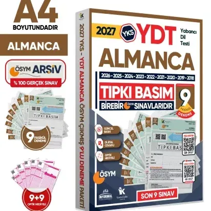 İnformal Yayınları 2027 YKS YDT Almanca ÖSYM Çıkmış Soru Tıpkı Basım D