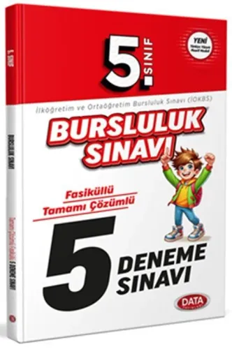 Data Yayınları 5. Sınıf Bursluluk Sınavı Fasiküllü 5 Deneme Sınavı