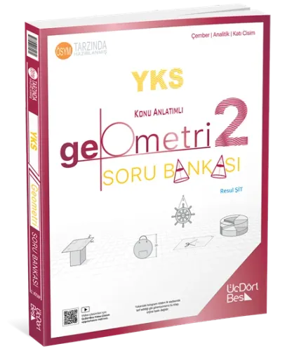 ÜçDörtBeş Yayınları YKS Geometri Konu Anlatımlı Soru Bankası 2. Kitap