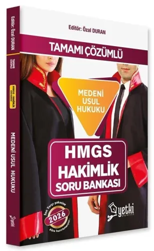 Yetki Yayınları 2026 HMGS Hakimlik Medeni Usul Hukuku Soru Bankası