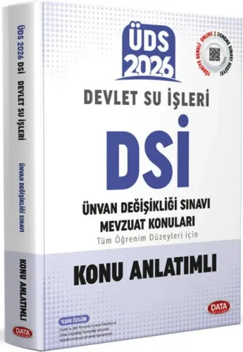 Data Yayınları 2026 ÜDS Devlet Su İşleri (DSİ) Konu Anlatımlı