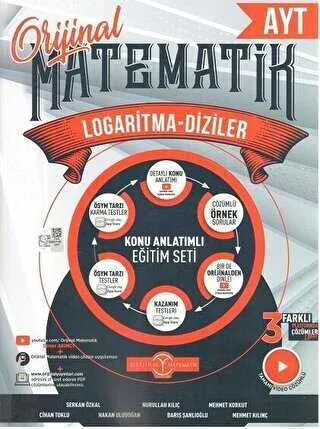 Orijinal Yayınları AYT Matematik Logaritma Diziler Konu Anlatımlı Kole
