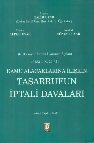 Kamu Alacaklarına İlişkin Tasarrufun İptali Davaları