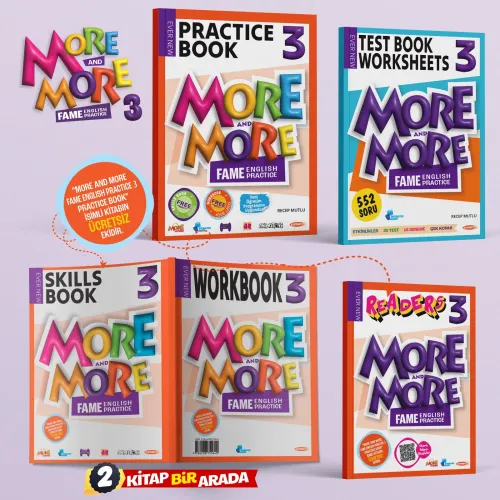 3 MORE&MORE PRACTICE BOOK SETI (3 KITAP) + TEST BOOK WORKSHEETS